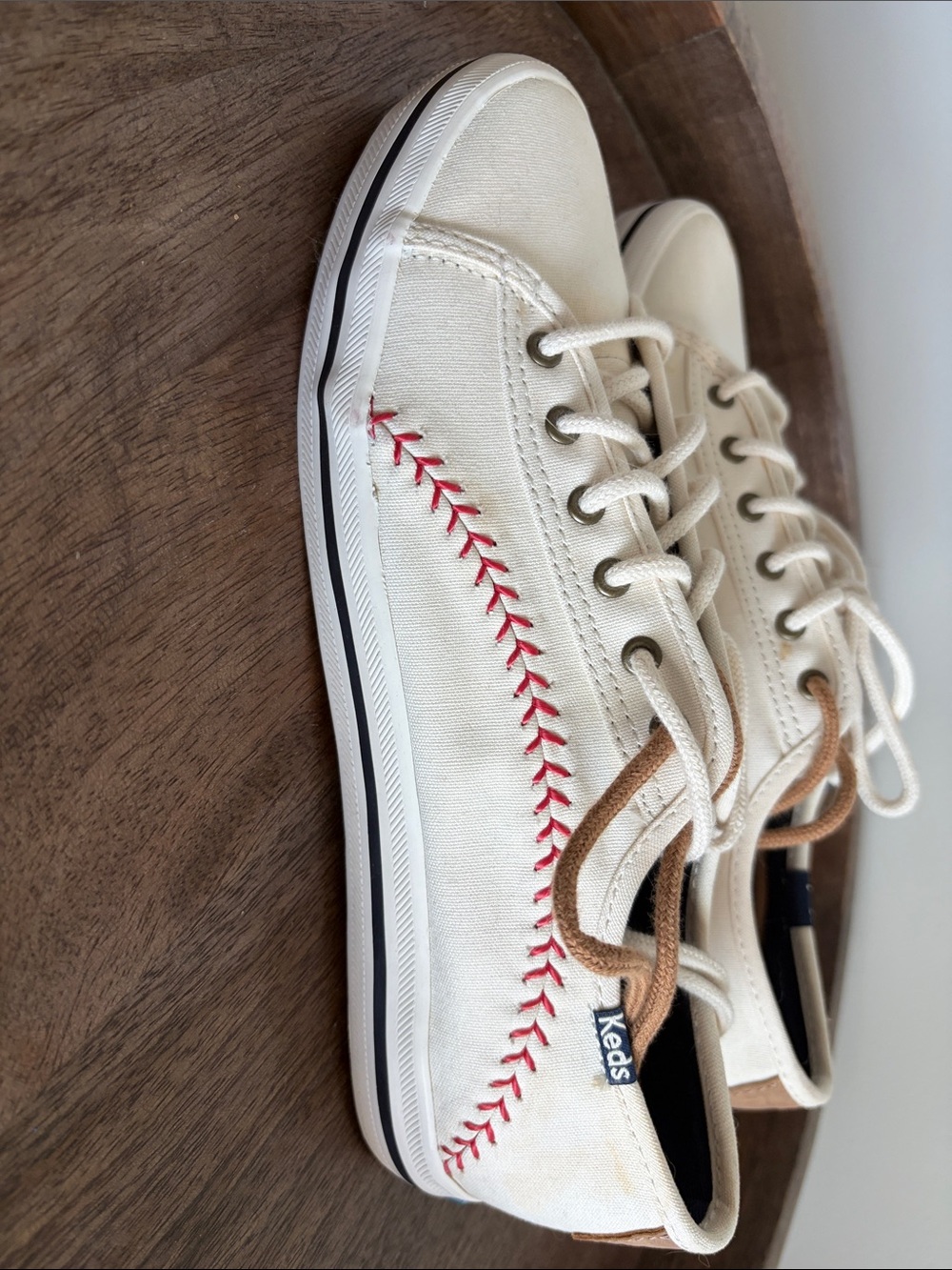 Keds Baseball Stitch Canvas Sneakers NWT -AS IS - Picture 4 of 9